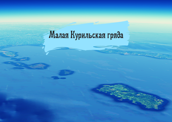 Так выглядит Малая Курильская гяда со спутника.