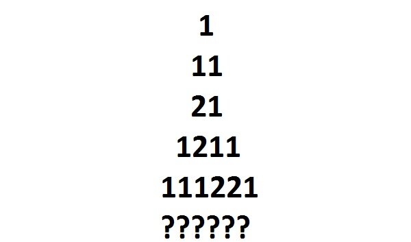 Последовательность чисел 1 11 21 1211. Последовательность «посмотри-и-скажи».
