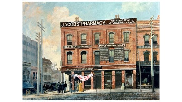 Аптека Jacobs' Pharmacy. Именно здесь впервые начали продавать Coca-Cola