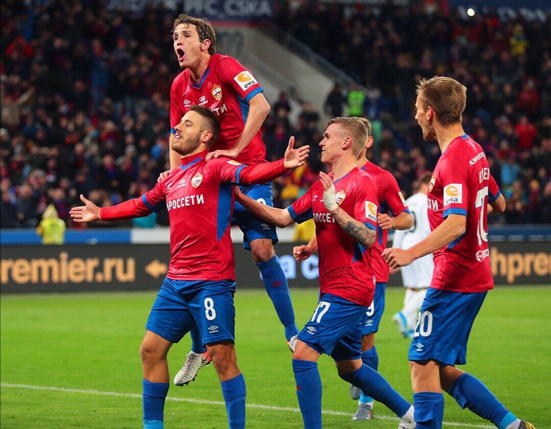 Никола Влашич, Марио Фернандес, Арнор Сигурдссон и Константин Кучаев. Фото: pfc-cska.com 