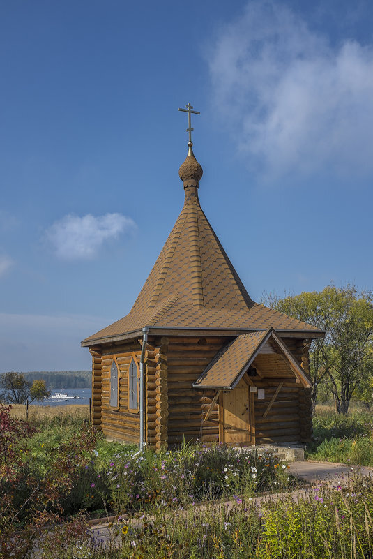 Проект часовни из бревна