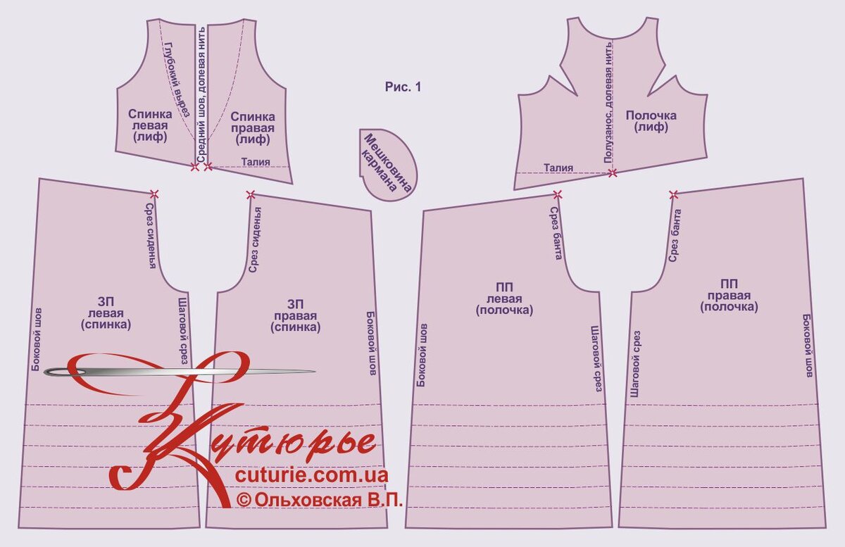 Комплект лекал по пдф выкройке бохо комбинезона своими руками