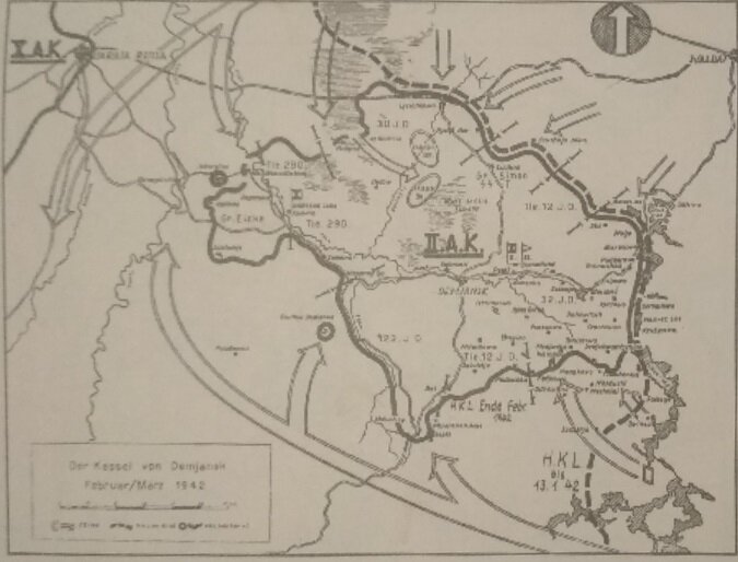 Февраль-март 1942 г. Попытки Красной Армии ликвидировать "Демянский котел". 