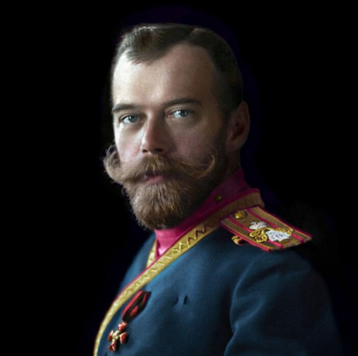 Колоризированное изображение Николая II. Из свободных источников. 