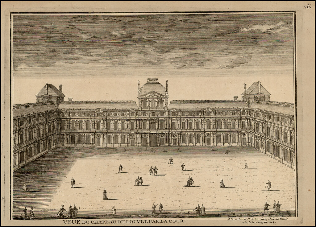 Источник: https://www.raremaps.com/gallery/detail/19678/veue-du-chateau-du-louvre-par-la-cour-de-fer