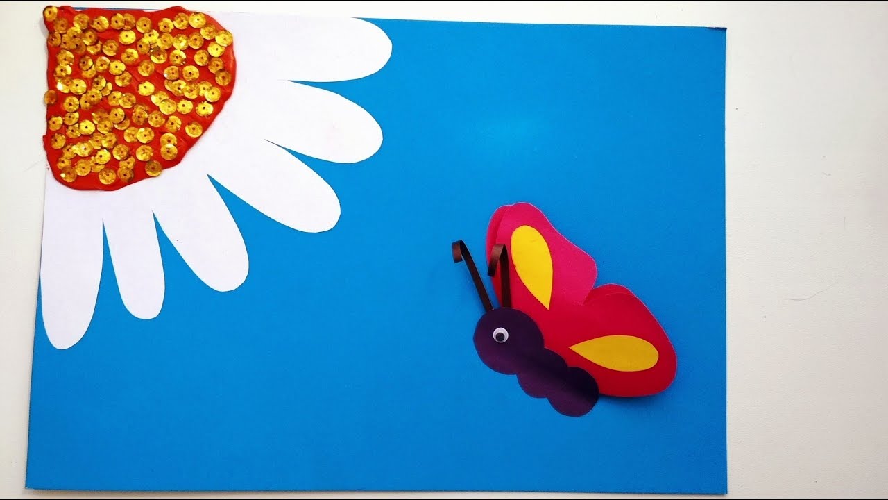 бабочка поделка для детей из пластилина