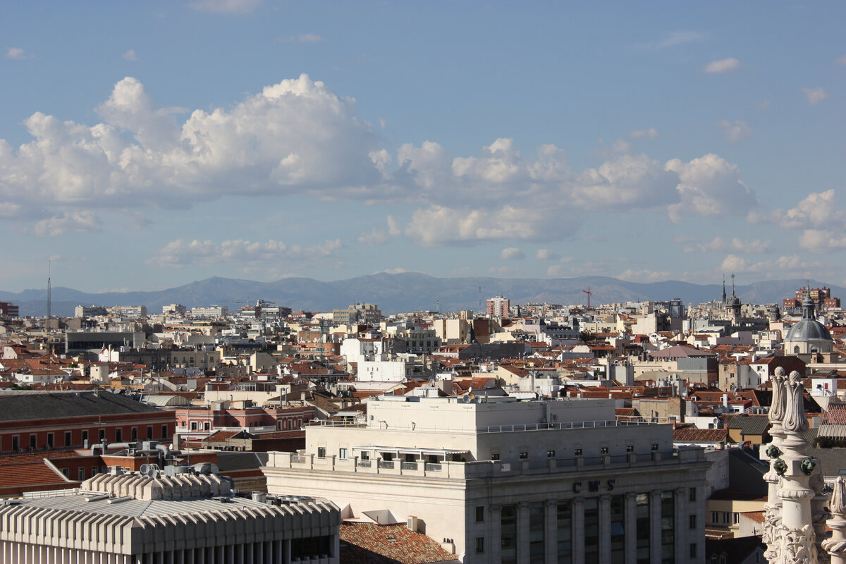 Мадрид с высоты птичьего полёта.