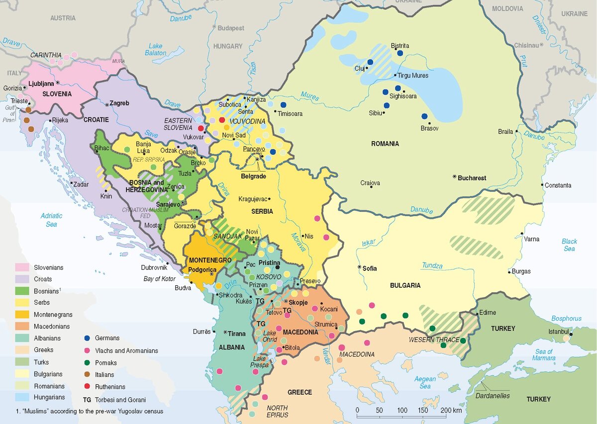 Этнокарта Балкан