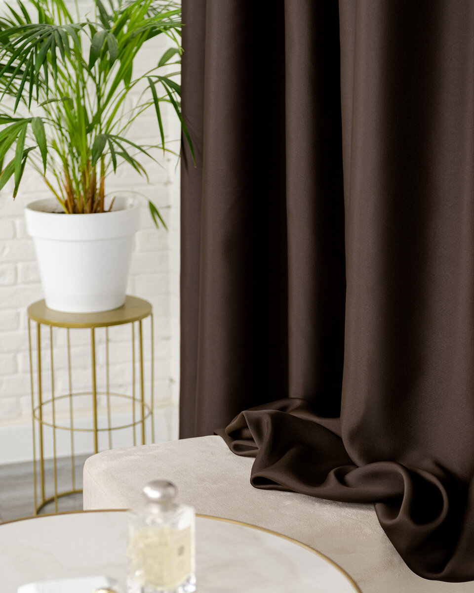 Шторы "Марсель" Шоколад Evrika Home