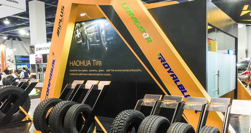 Стенд шинного концерна Haohua Tire на одной из международных выставок