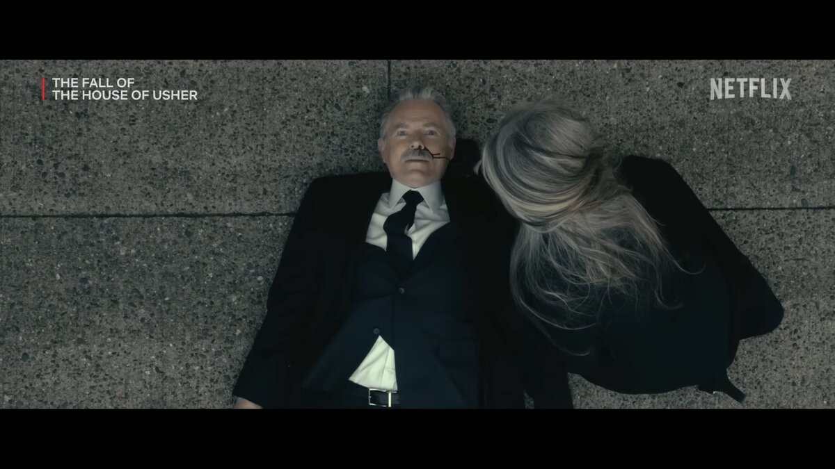 Кадр из оригинального трейлера сериала «The Fall of the House of Usher»