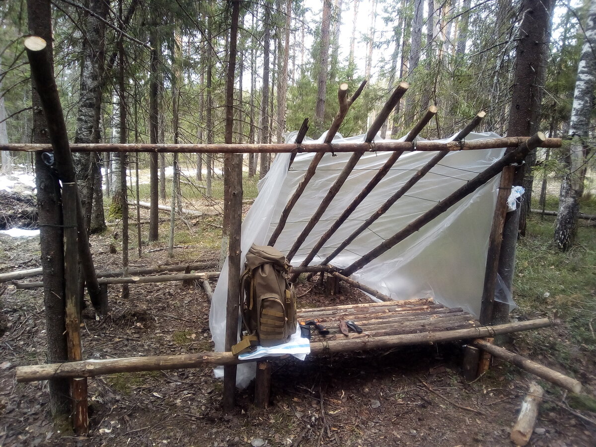 Укрытие в лесу