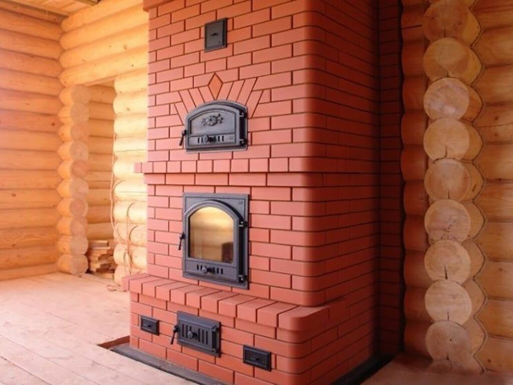 Правильно сложенная красивая печь