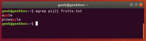 Egrep linux