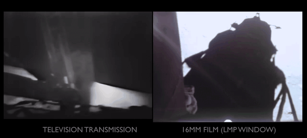 "Болтанка" астронавта была снята с двух разных ракурсов.