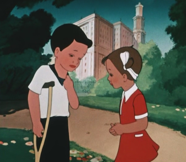 Кадр из м/ф "Цветик-семицветик" (1948 г)