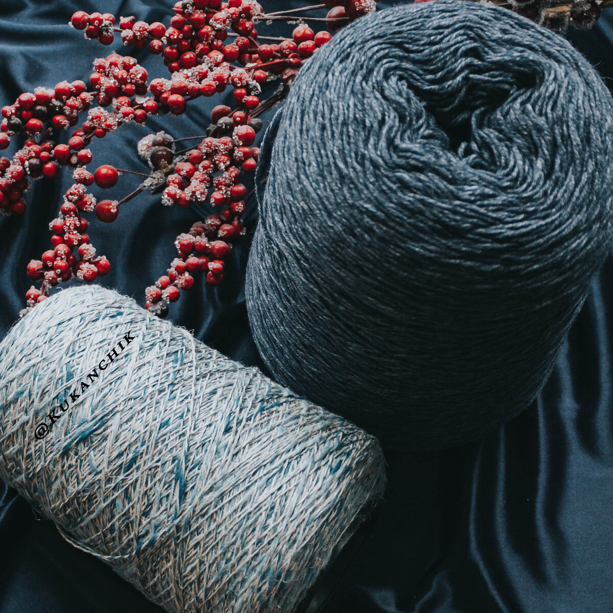 Итальянская бобинная пряжа: меринос и лен/хлопок/вискоза