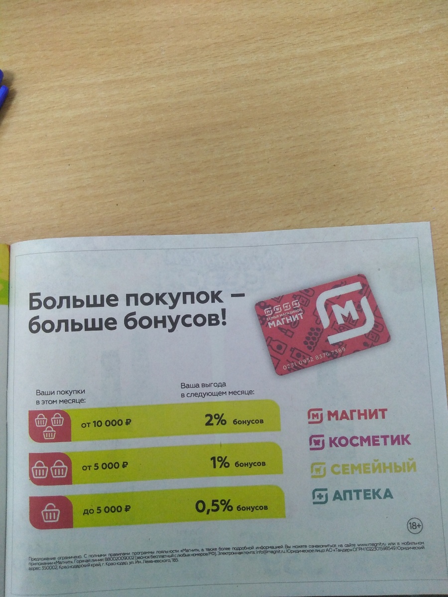 условия начисления бонусов 