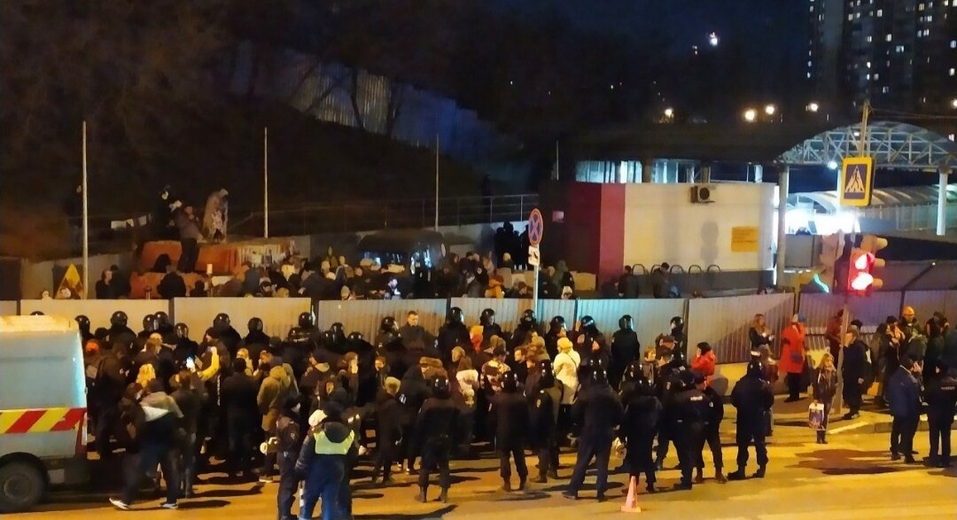 Протест против строительства хорды, возле радиоактивных отходов на Юго-Востоке Москвы