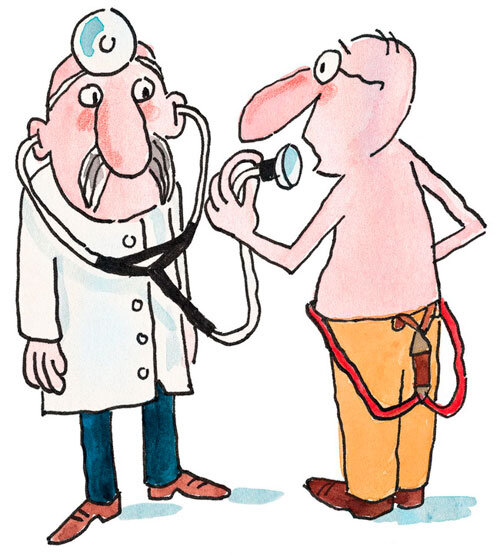 Мужик приходит в больницу на обследование. Доктор ему говорит:
– Чтобы поставить диагноз, мне нужна ваша сперма на анализ. Вот вам специальная простерилизованная баночка, соберите в нее сперму и приносите завтра. На следующий день мужик приносит пустую баночку.
Доктор:
– Так, я не понял? Я же вас просил сперму на анализ принести!
– Понимаете, доктор, я старался. Очень старался. Что я только не делал: сначала правой рукой, потом левой, потом обеими. Потом мне жена пыталась помочь — и руками, и ртом, и даже зубами, но ничего не вышло! Наконец мы даже соседку пригласили, и она пыталась и руками и ртом, старалась-старалась, но так и не смогла. Врач, совершенно обалдевший от таких известий:
– Вы что, и соседку к этому делу привлекали?
– Да что мы только не делали, доктор, но вашу сволочную баночку мы так и не смогли открыть!