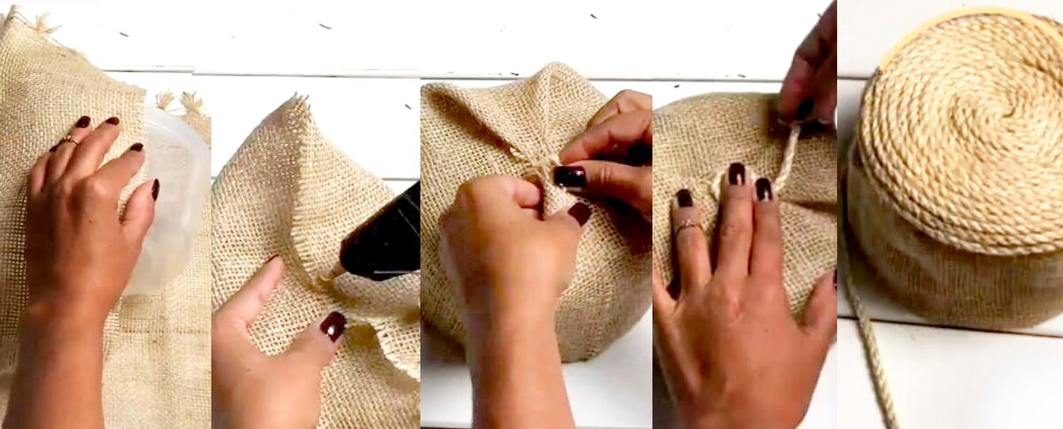 Мастер класс корзинки из джута своими руками: плетение зигзага.