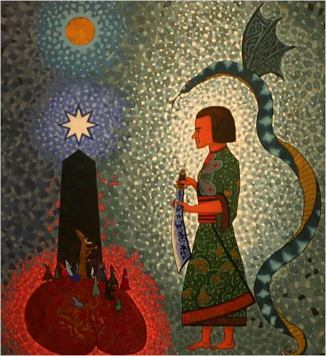 Иллюстрация Карла Юнга к своей книге (https://kylegrant76.com/jung-red-book-archetypes/)
