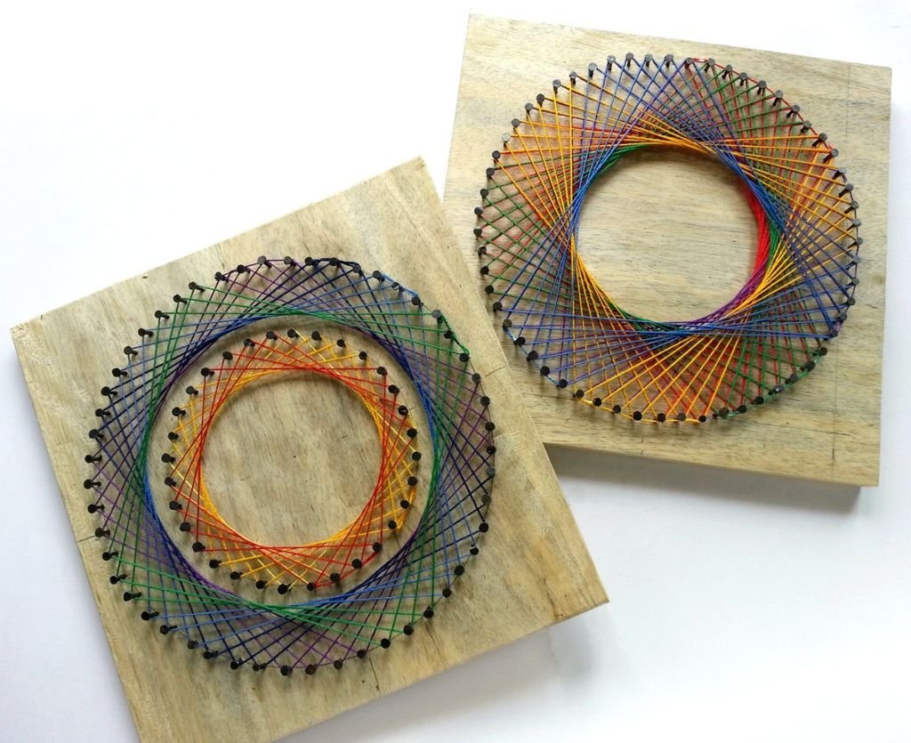 Идеи орнамента ручной работы: как сделать 3D панели из ниток?