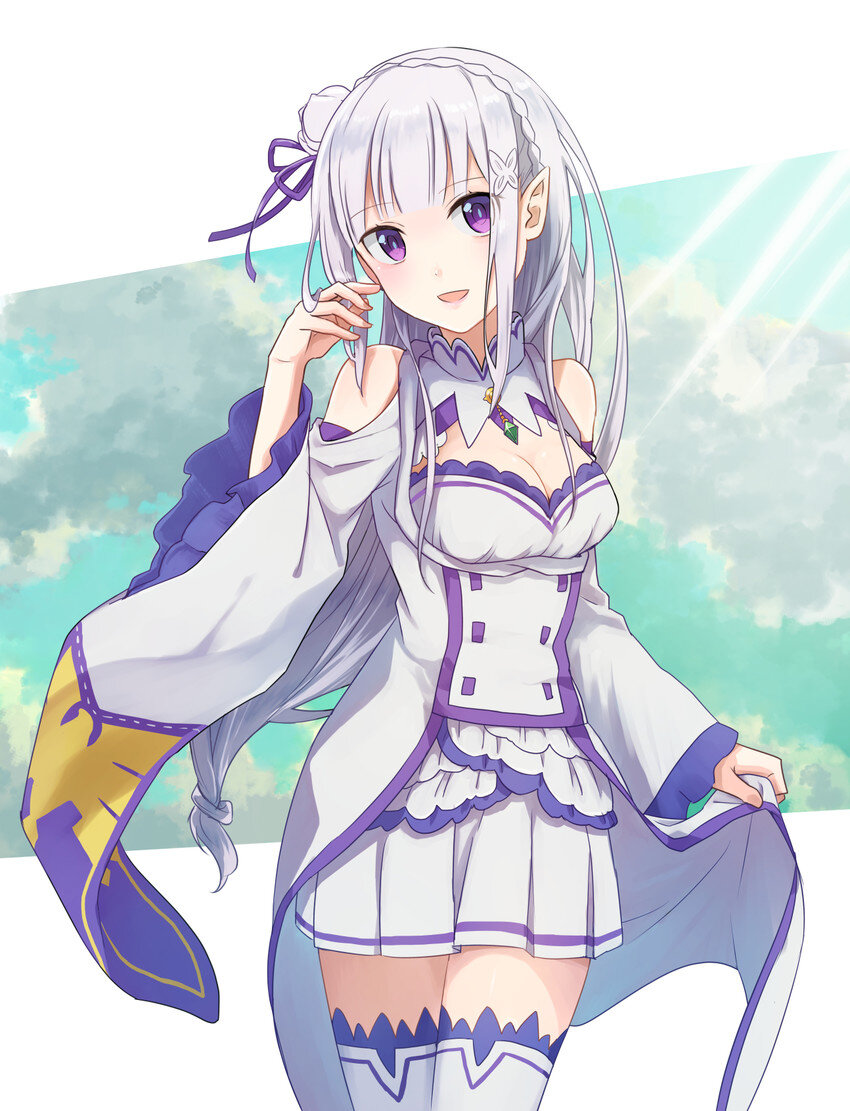 Загадочная девушка с серебристыми волосами, которая спасла Субару Нацуки от грабителей. Позднее выясняется, что Фелт украла ценную для неё эмблему, решив заработать на этом, однако Эмилия сразу же бросилась на поиски пропажи. Эмилия — добрая девушка, всегда заботящаяся о других, хотя сама этого не признаёт. Равнодушна к собственной внешности, в результате чего Пак заботится о её одежде и волосах. Иногда ведёт себя как ребёнок в незнакомом мире, но, несмотря на это, по-прежнему усердно работает, чтобы стать правителем. Из-за того, что внешне Эмилия похожа на Ведьму Зависти, ей приходится терпеть несправедливую со стороны других людей дискриминацию.