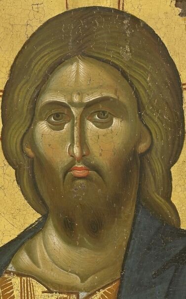 Икона с ликом Иисуса Христа. Автор неизвестен. 