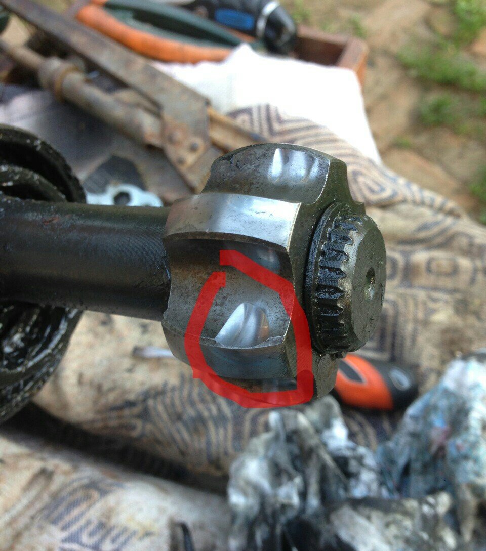 Износ на сепараторе,фото взято с источника drive2.ru