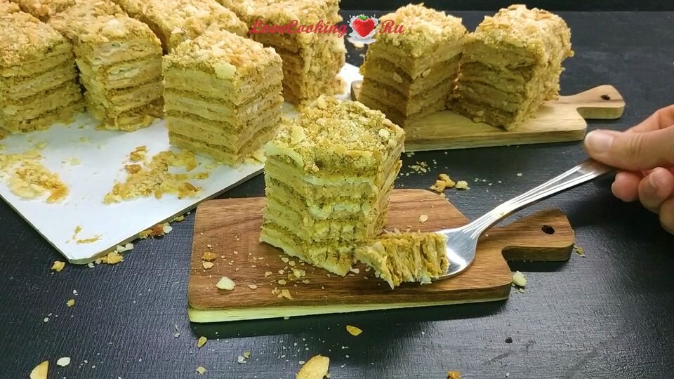 Вафельный торт Наполеон