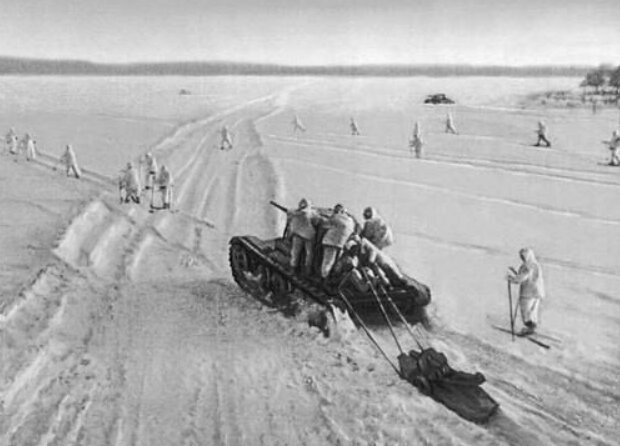Контрнаступление наших войск под Москвой.