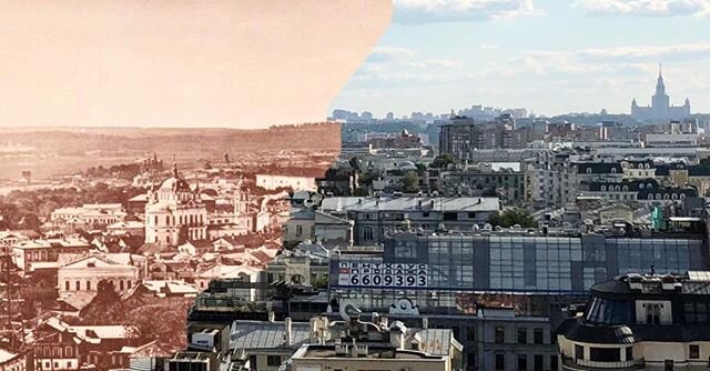 Кусочек Москвы 1881 года и 2020 года. 