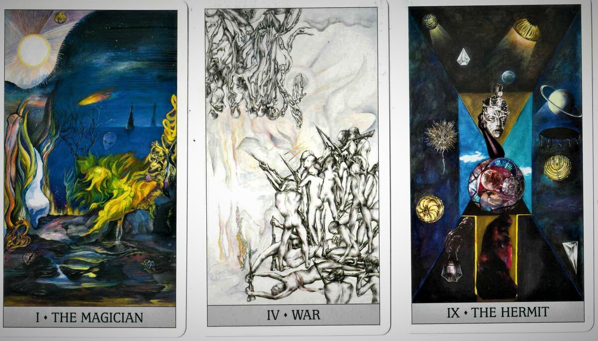 Маг, Война (Император) и Отшельник, фото автора