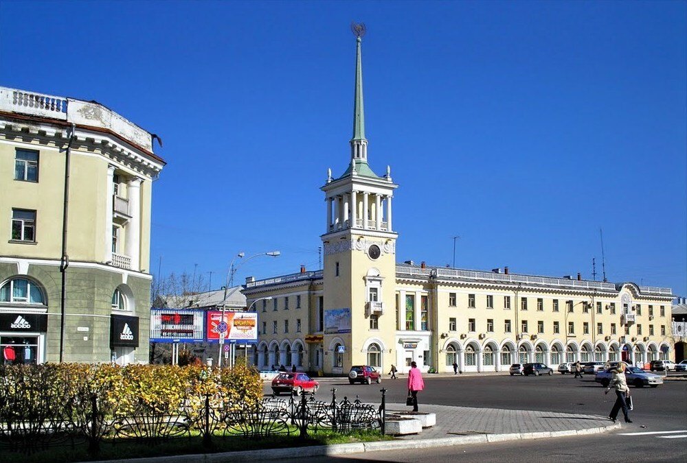 Центральная площадь города Ангарска, где мы проходили практику.