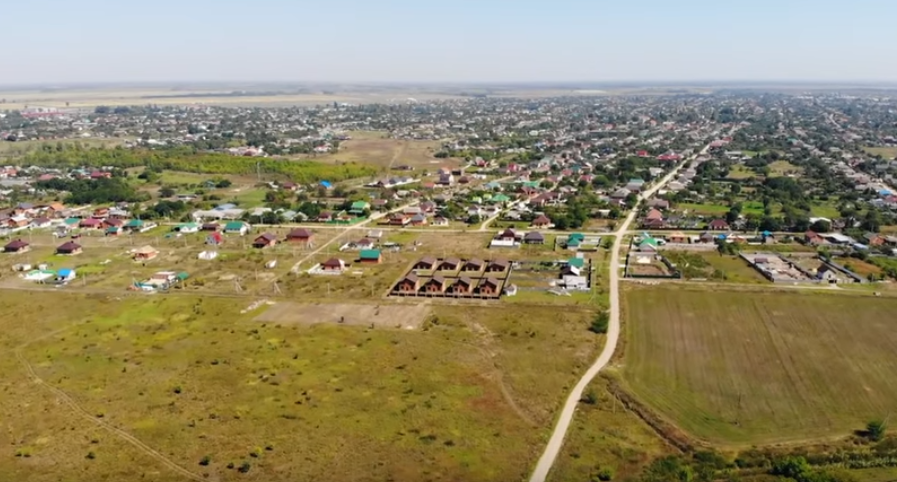 Станица Марьянская с высоты птичьего полета.