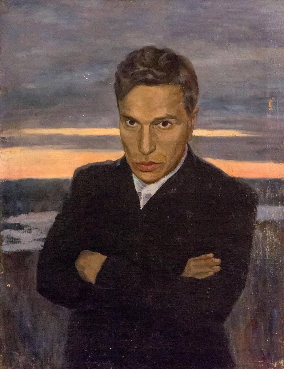 В.Д. Авдеев. Портрет Бориса Пастернака. 1942-1943