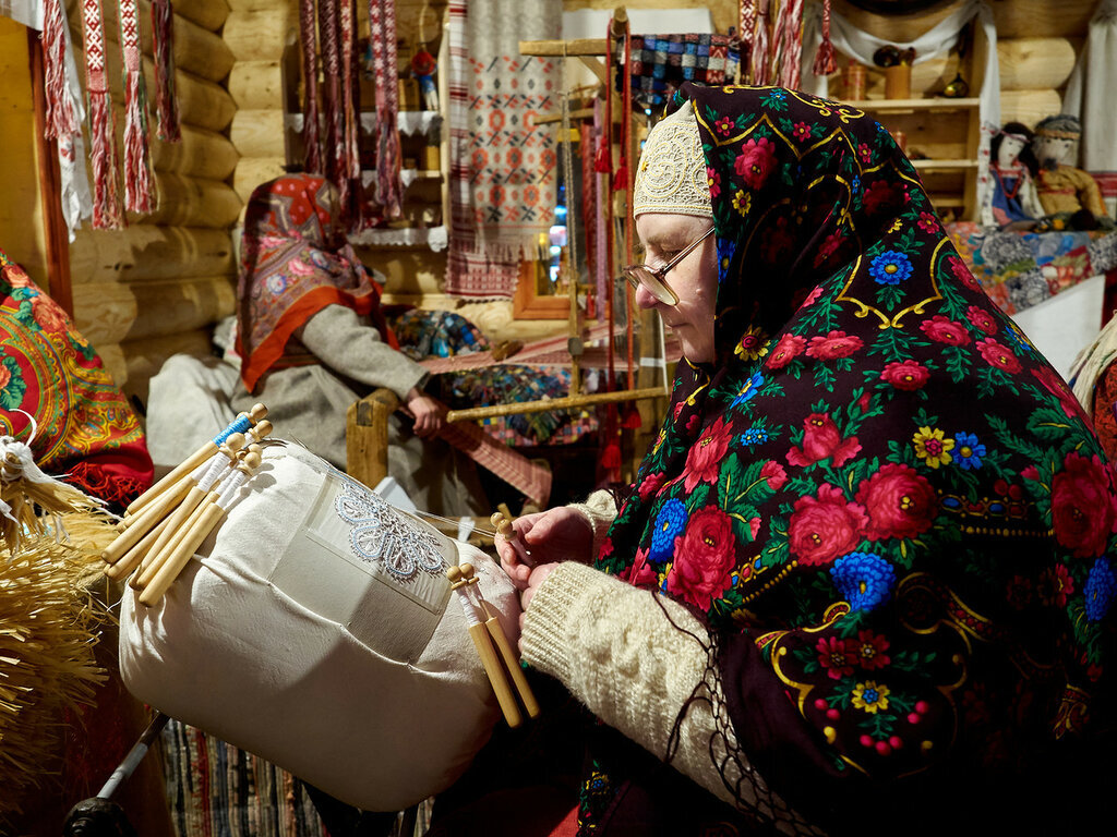 Картина вологодские кружевницы