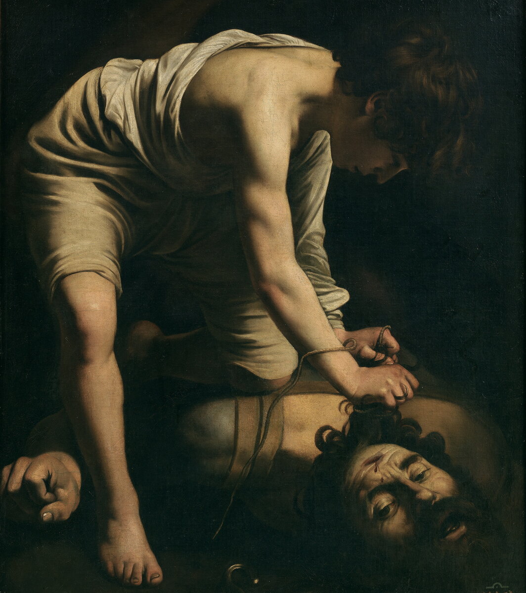 Michelangelo Merisi da Caravaggio. «Davide e Golia», конец XVI века