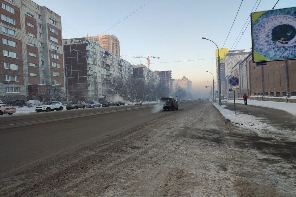     В Новосибирске режим черного неба продлили до 17 февраля. Фото: предоставлено читателями.