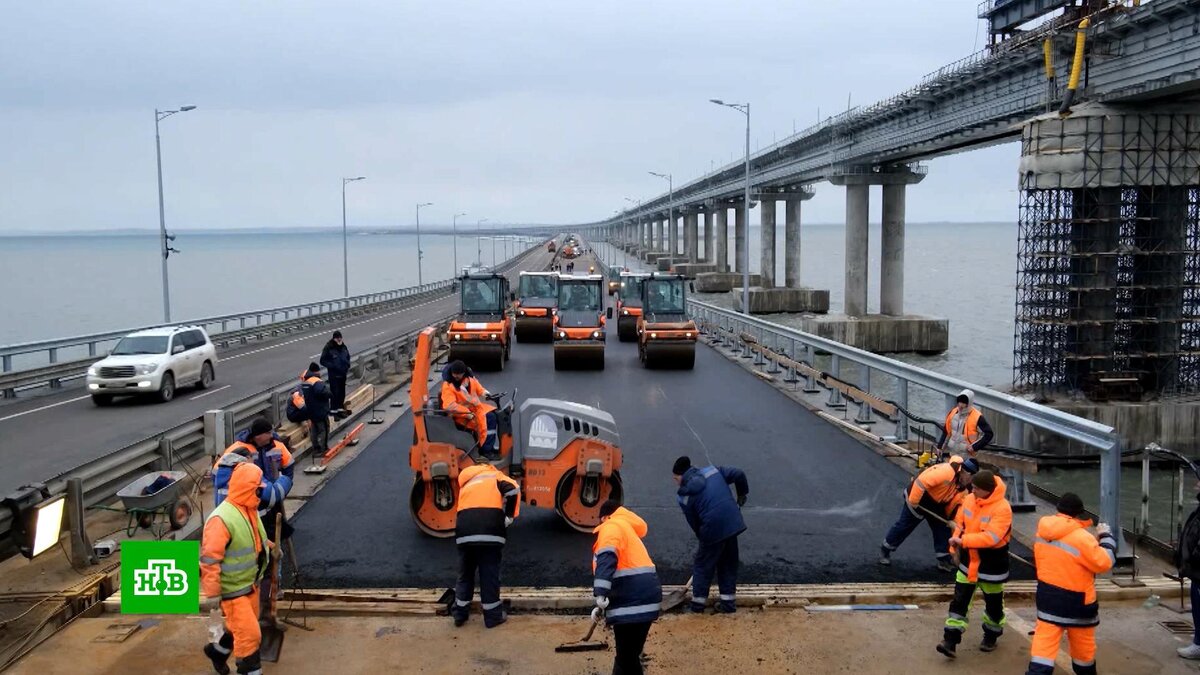 строительство моста в крымске