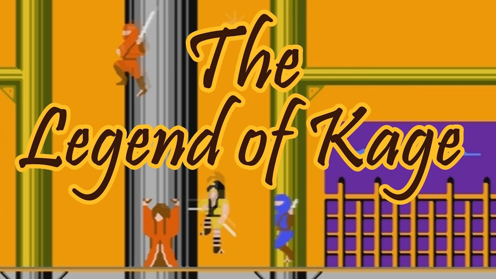 The Legend of Kage (NES, Dendy, Famicom, 8 bit) - Полное прохождение игры 