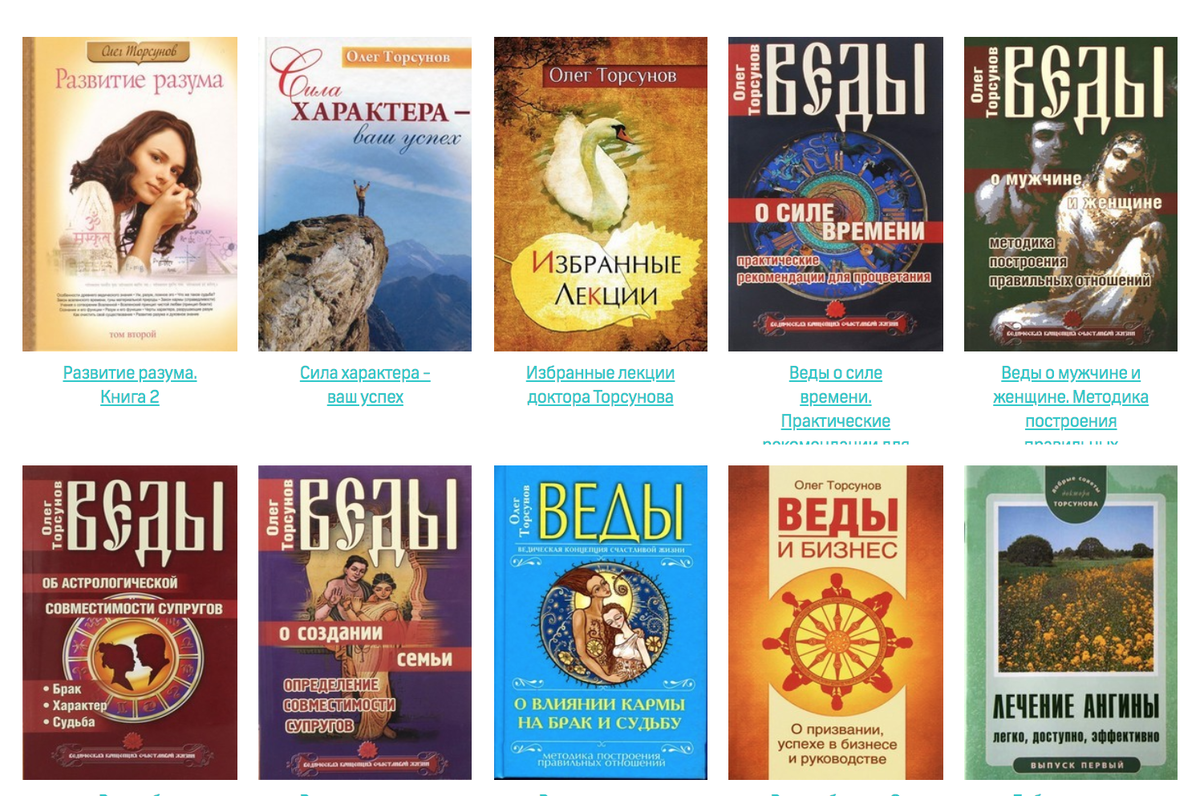 Книги Олега Торсунова