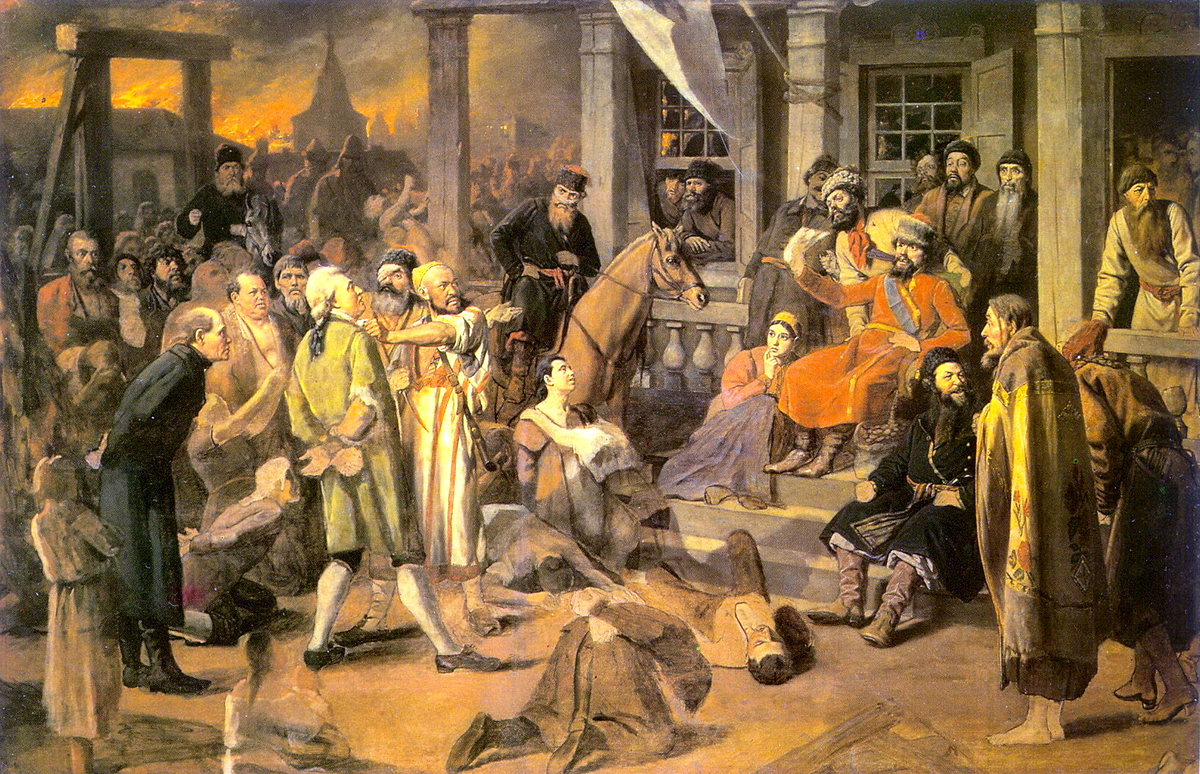 Суд Емельяна Пугачева. Художник В.Г. Перов, 1879 год