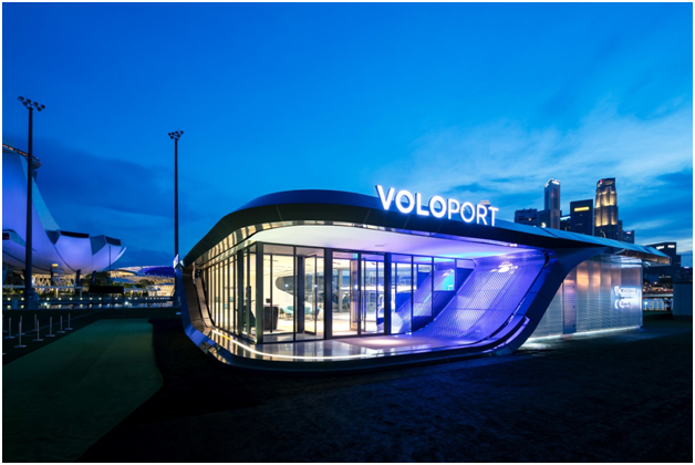 Первый прототип VoloPort в Сингапуре