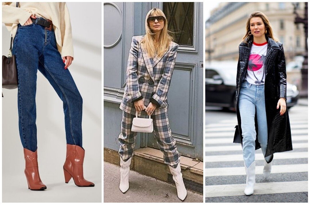 Заправить джинсы в сапоги и остаться модной: как сочетают брюки и обувь в 2019-20 гг?