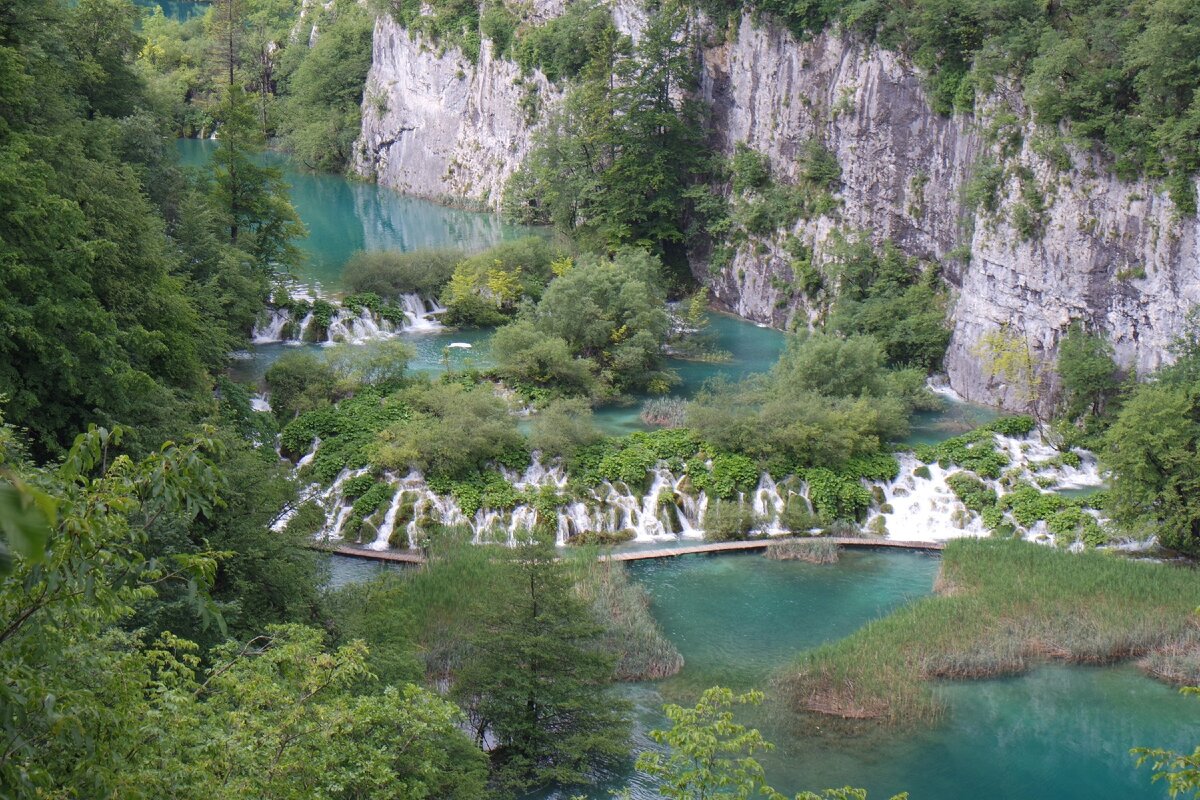 Плитвицкие озера водопады верхних озер