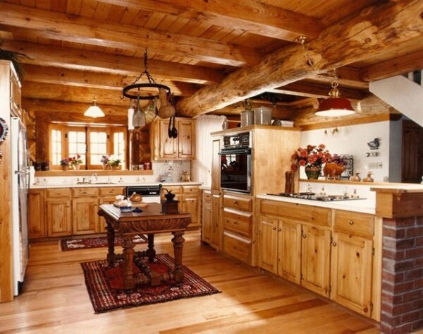 Кухня из дерева: 60+ фото примеров, выбор стиля и мебели, плюсы и минусы