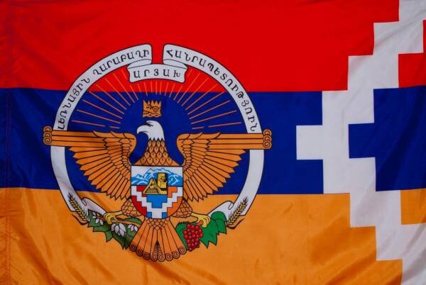 Государственный флаг Республики Арцах (Нагорно-Карабахской Республики)