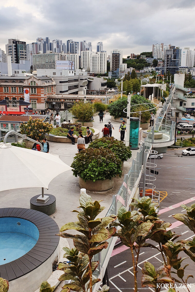 Вид на парк со смотровой площадки